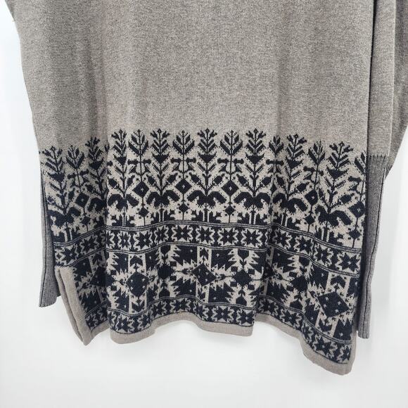 Peruvian Connection Floral Longer Length Tunic 100% Pima Cotton‎ Sweater Small - Picture 3 of 10